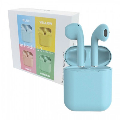 SLUŠALCE AIRPODS I12 PLAVA